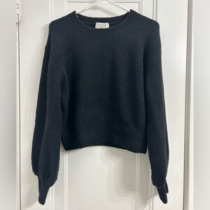 & Other Stories Black Crew Neck Sweater